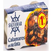 PACK 2 LATAS CALAMARES EN SU TINTA 48UNIS RO-85 SALVAMAR